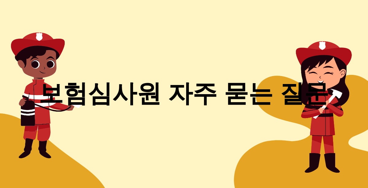 보험심사원 자주 묻는 질문